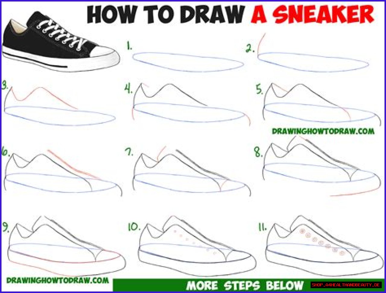 How to Draw Shoes - A Tutorial for Creating a Shoe Drawing Step by Step