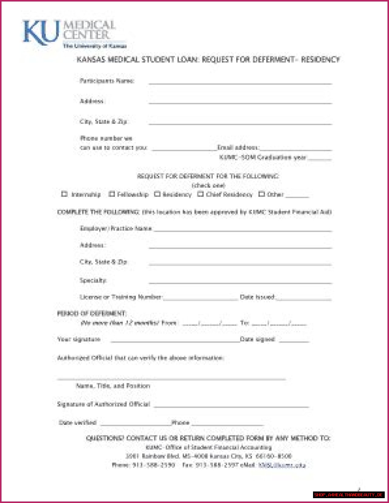 Kansas Medical Student Loan (KMSL)