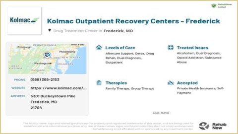 Kolmac Outpatient Recovery Centers Opens New Frederick Addiction Treatment Center