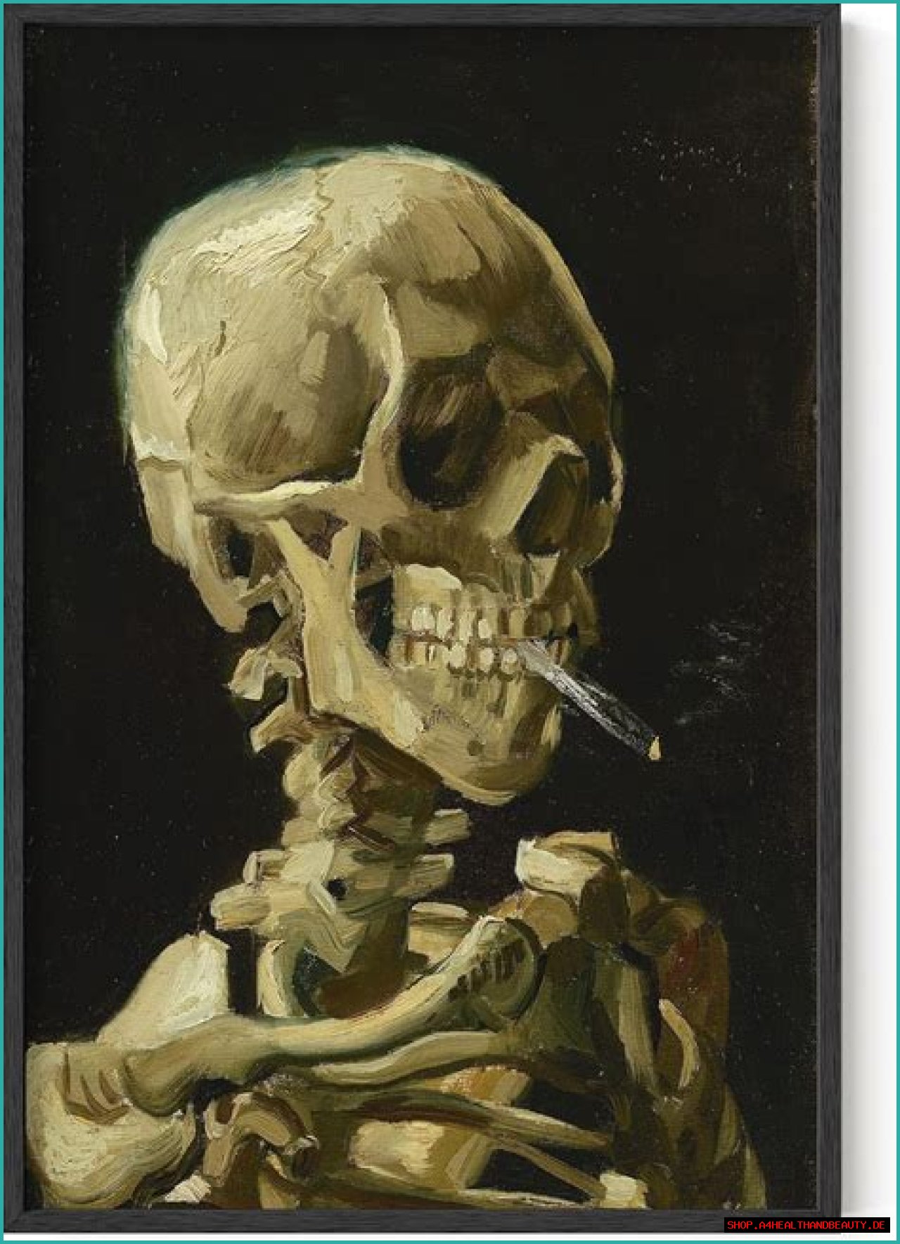 Van Gogh Skeleton Smoking - An Enlightening Look at the Van Gogh Skull