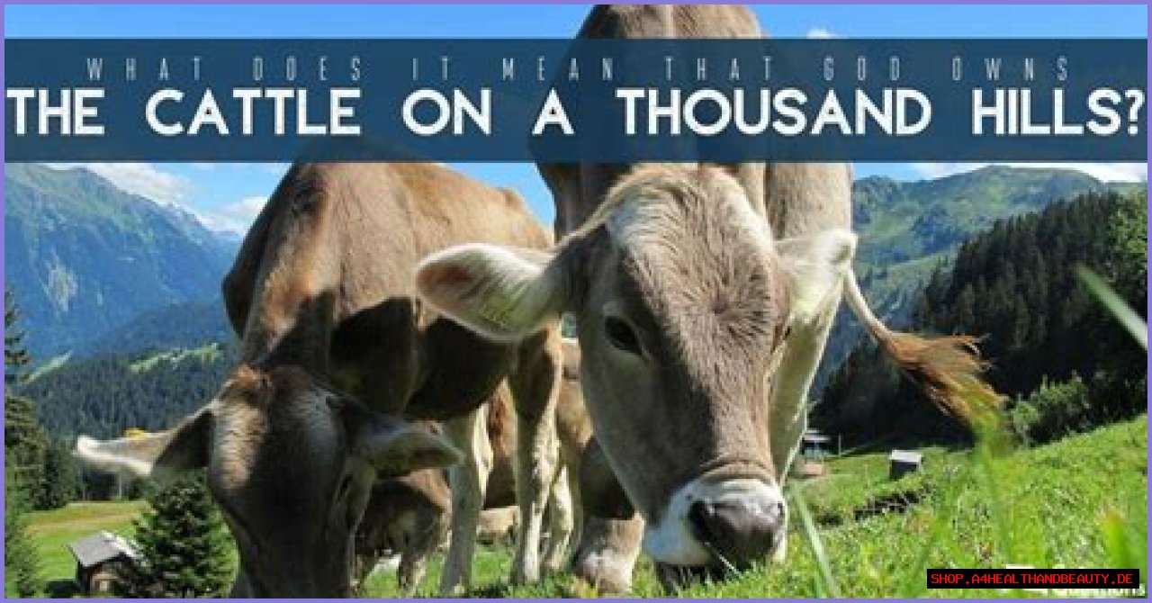 What does it mean that God owns the cattle on a thousand hills?