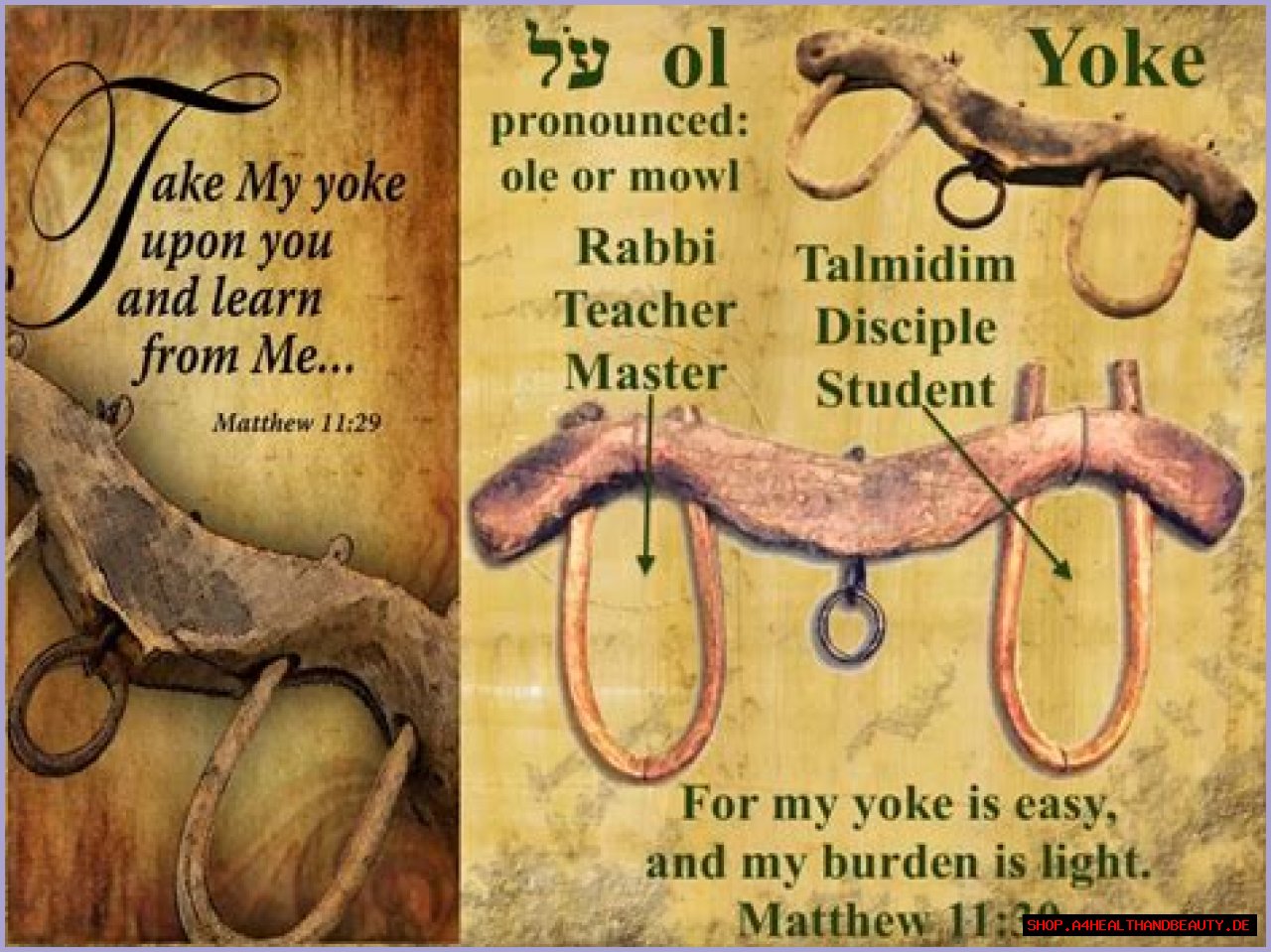 What does yoke mean in the Bible?