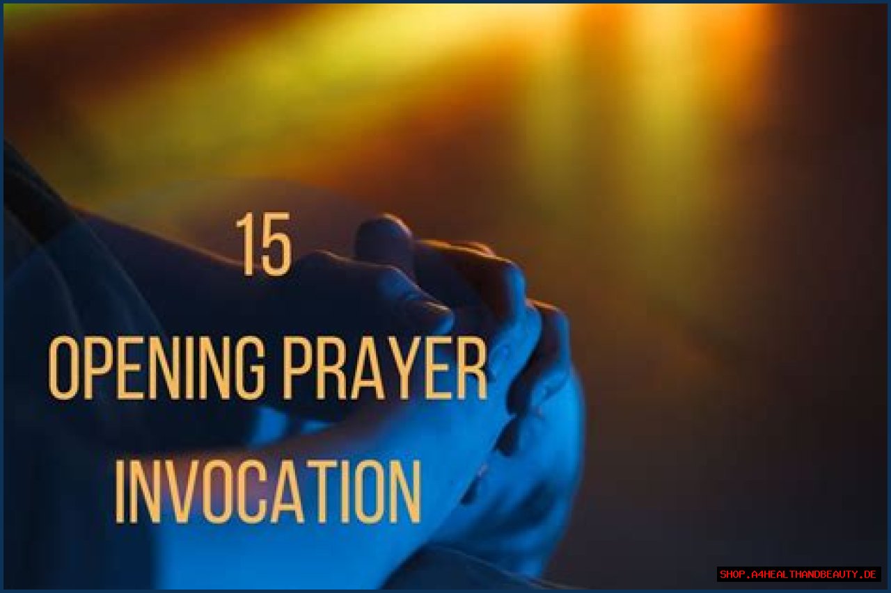 What is an invocation prayer?