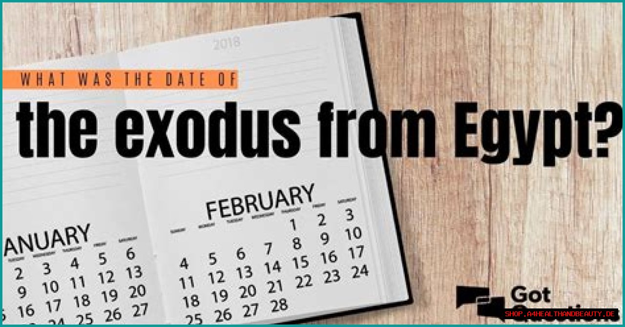 What was the date of the exodus from Egypt?