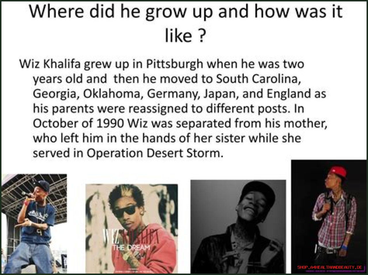 Where Did Wiz Khalifa Grow Up?